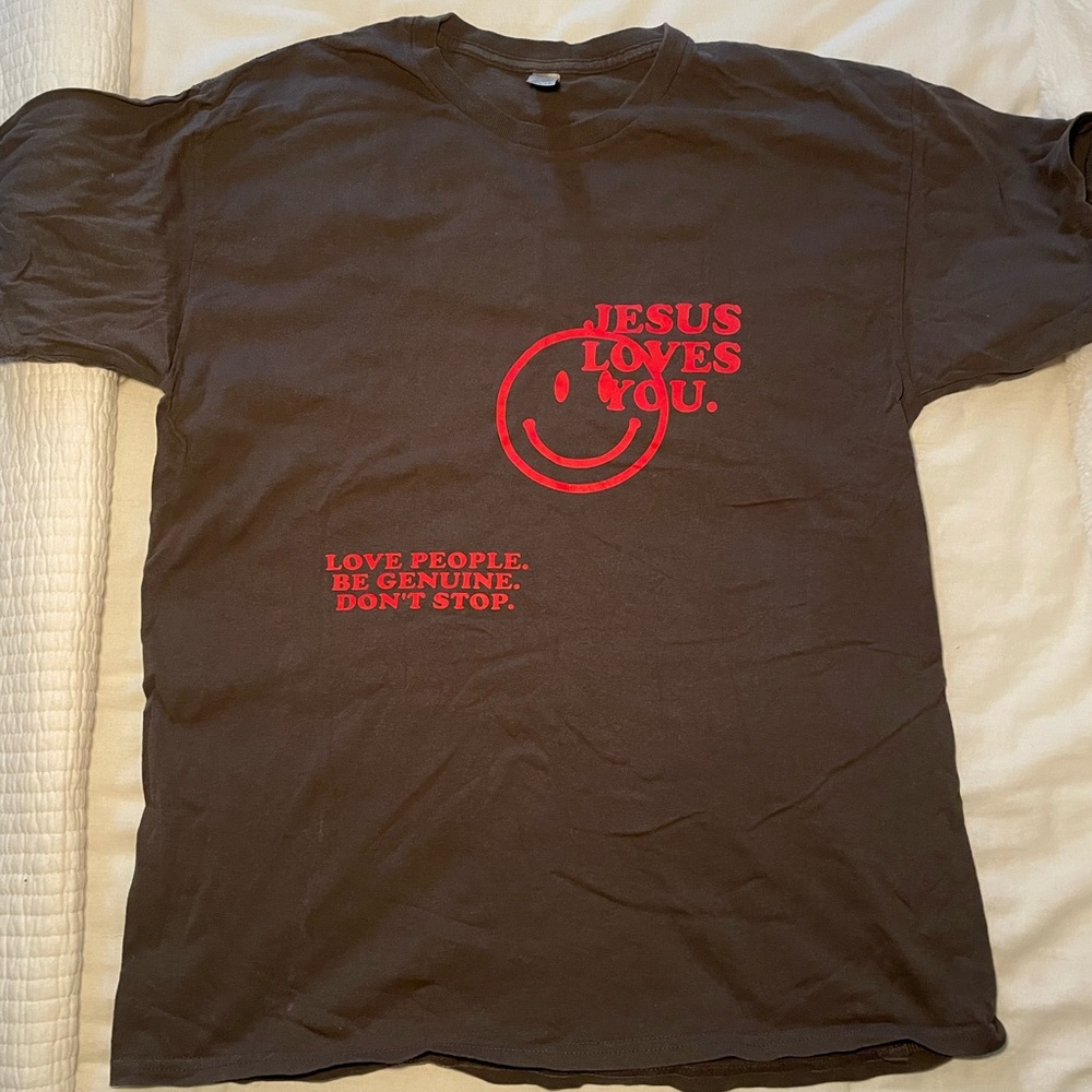 Brown Jesus Loves You T-shirt